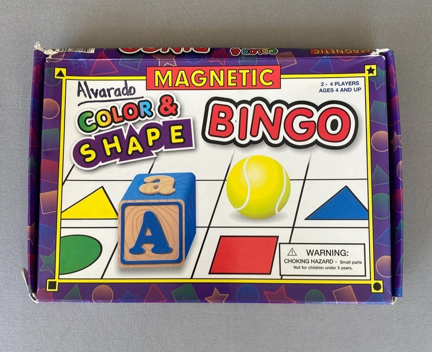 Smethport Magnetic Color & Shape Bingo Game 2007 2-4 Players Ages 4+ USA