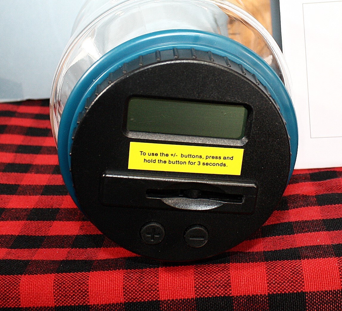 Digital Coin Counting Jar Bank LCD Change Counter Money Saving Jar New in Box