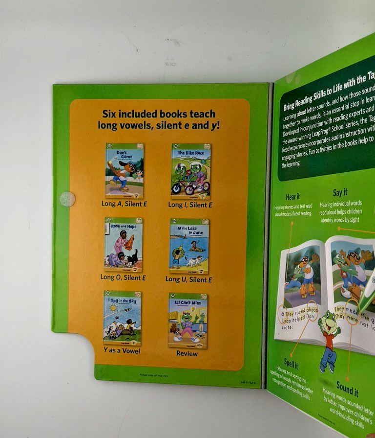 LeapFrog Tag Learn to Read Book Set 2 Long Vowels Silent E & Y 6 Books Only
