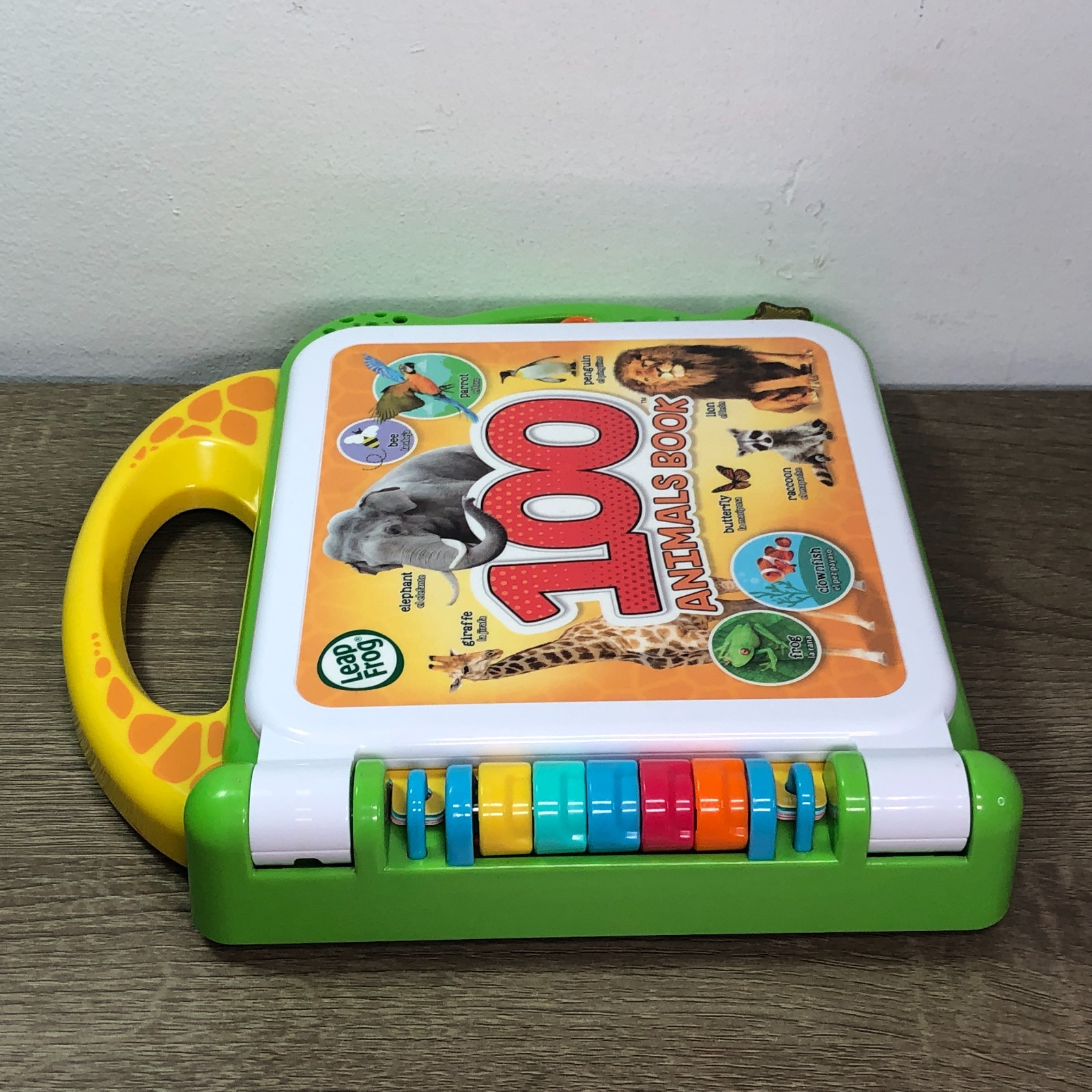 Leap Frog 100 Animals Book English Spanish Electronic Learning Toy 2020 Works 8″