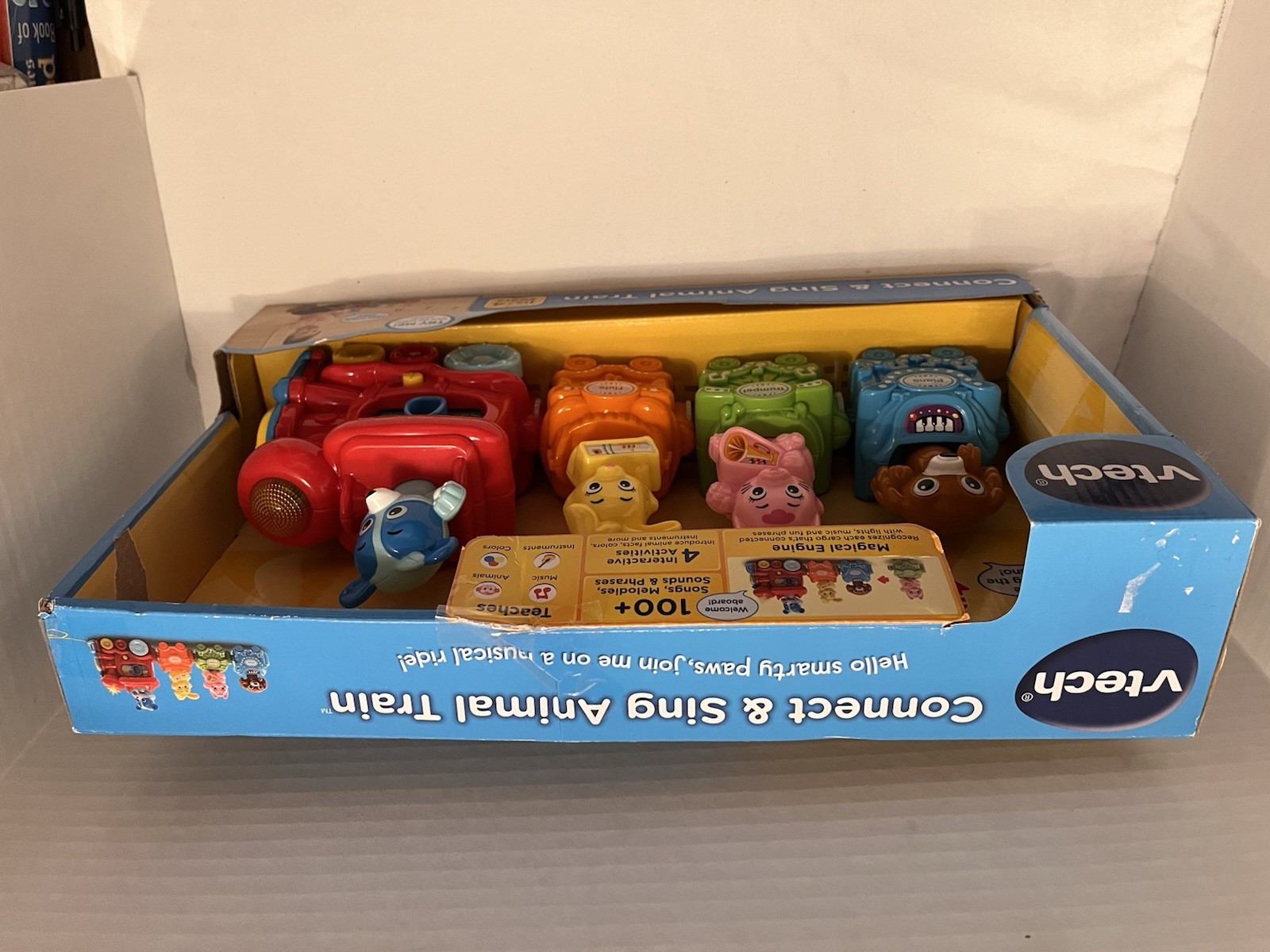VTECH Connect & Sing Magical Engine Animal Train 100 Songs Sound 1.5-4 Years NEW
