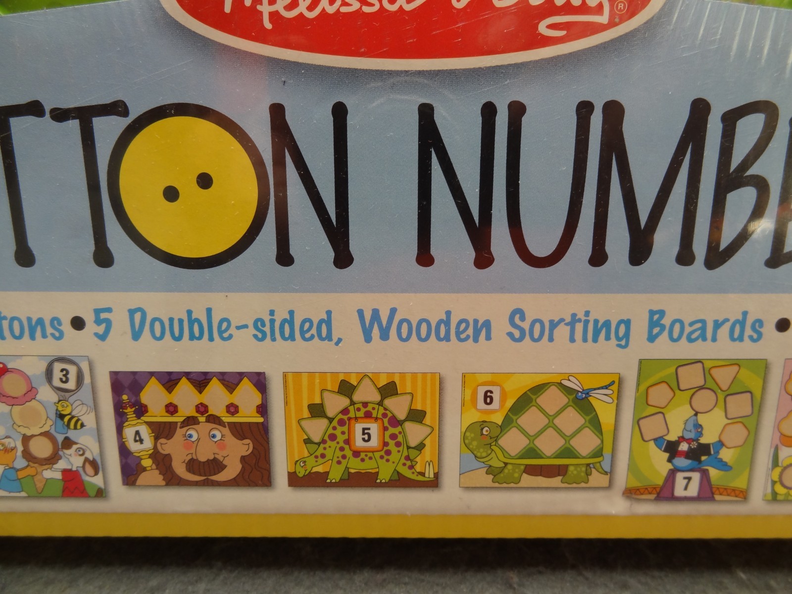 NEW Melissa & Doug Big Button Number Fun Play Set Count Sort Match Games 4319