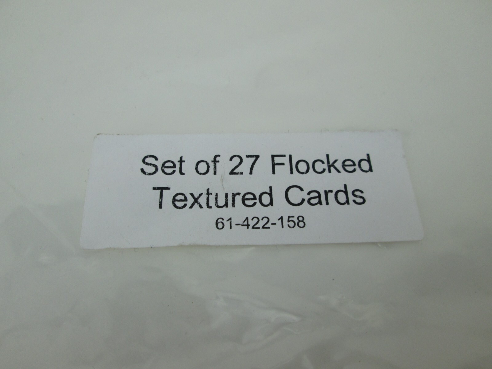 Set of 27 Flocked Textured Cards 61-422-158 Learning Students Blind Feel Touch