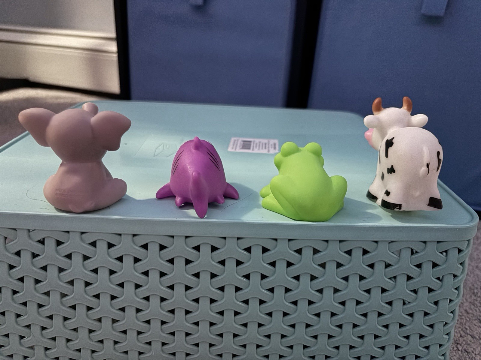 Random Set Of Seven Rubber Animals Squirt Bath Toy