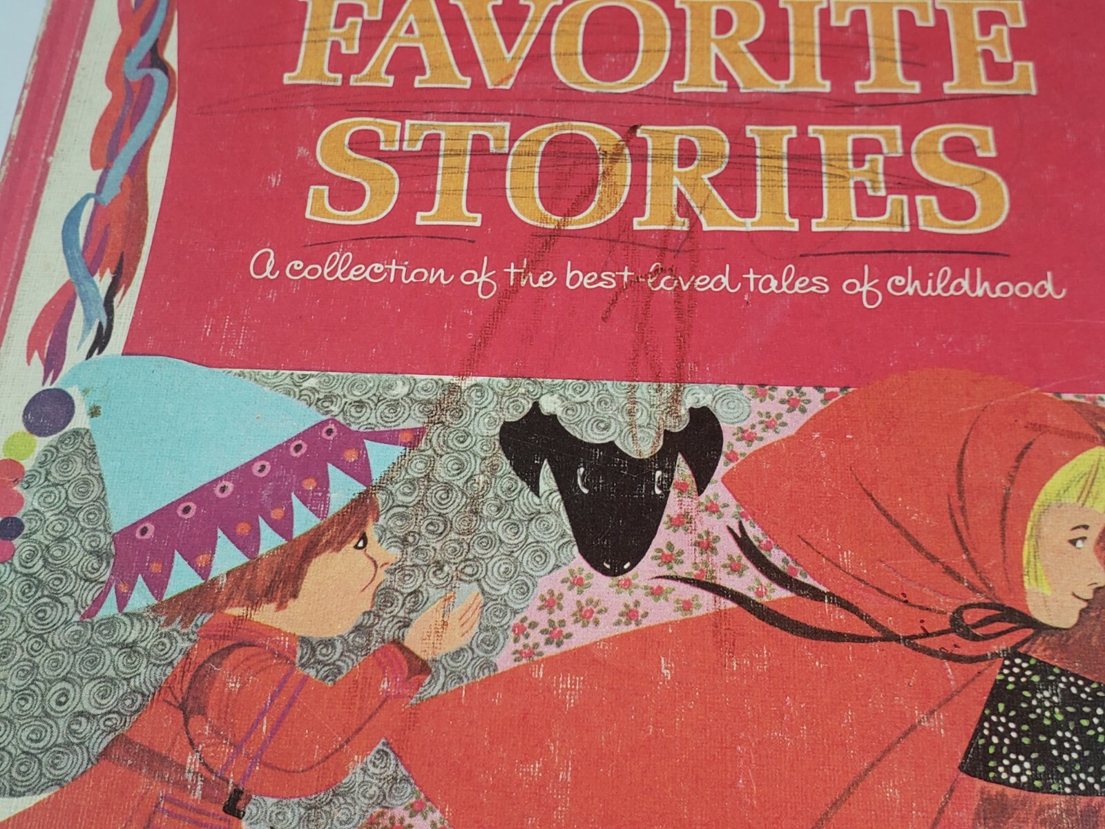 FAVORITE STORIES BOOK Chicken Little Jack & Beanstalk Peter Rabbit Vintage 1968
