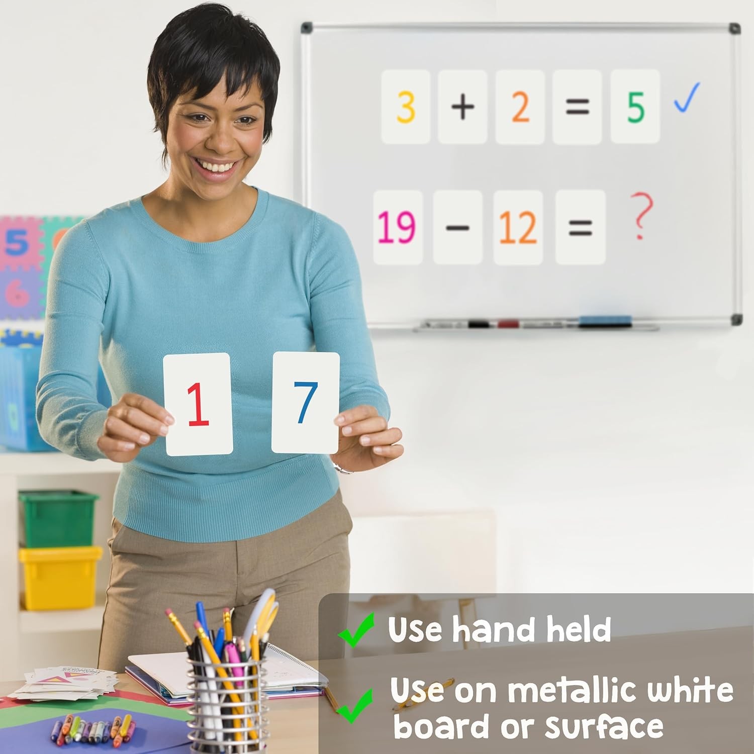 Magnetic Number Flash Cards Addition Subtraction Multiplication Division