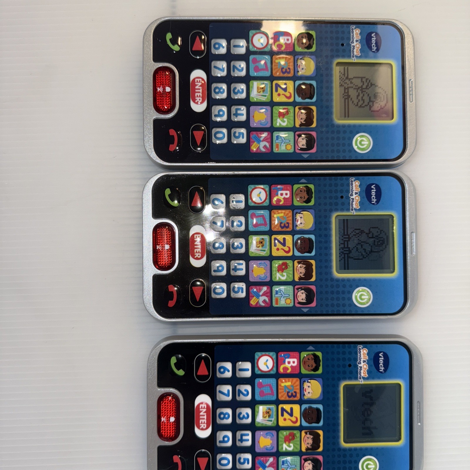 VTech Call & Chat Learning Phone Toy – 6” x 3” – Lights & Sounds – Tested Works