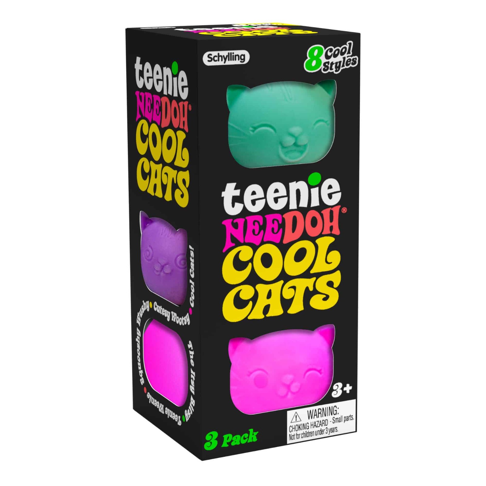 ✅✅ Needoh Schylling Teenie Cool Cats – Random Color 1 pc FREE SHIP FROM USA ✅✅