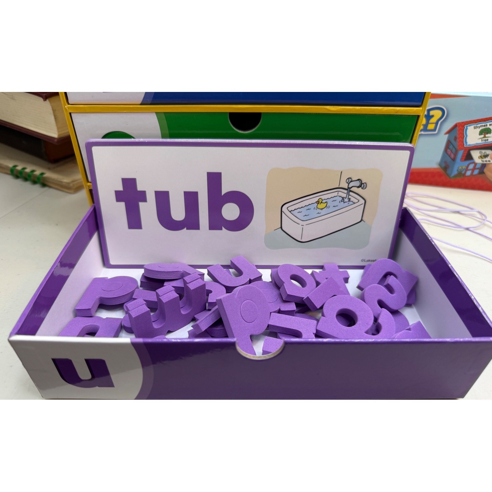 Lakeshore Simple Words Learning Kit CVC Phonics Drawer Complete