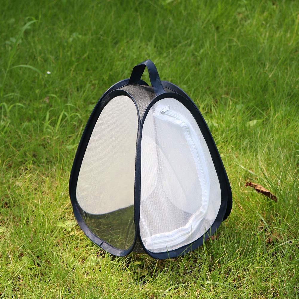 RESTCLOUD Mini Butterfly Habitat, Insect Mesh 7.5″ x 11″, White with Black