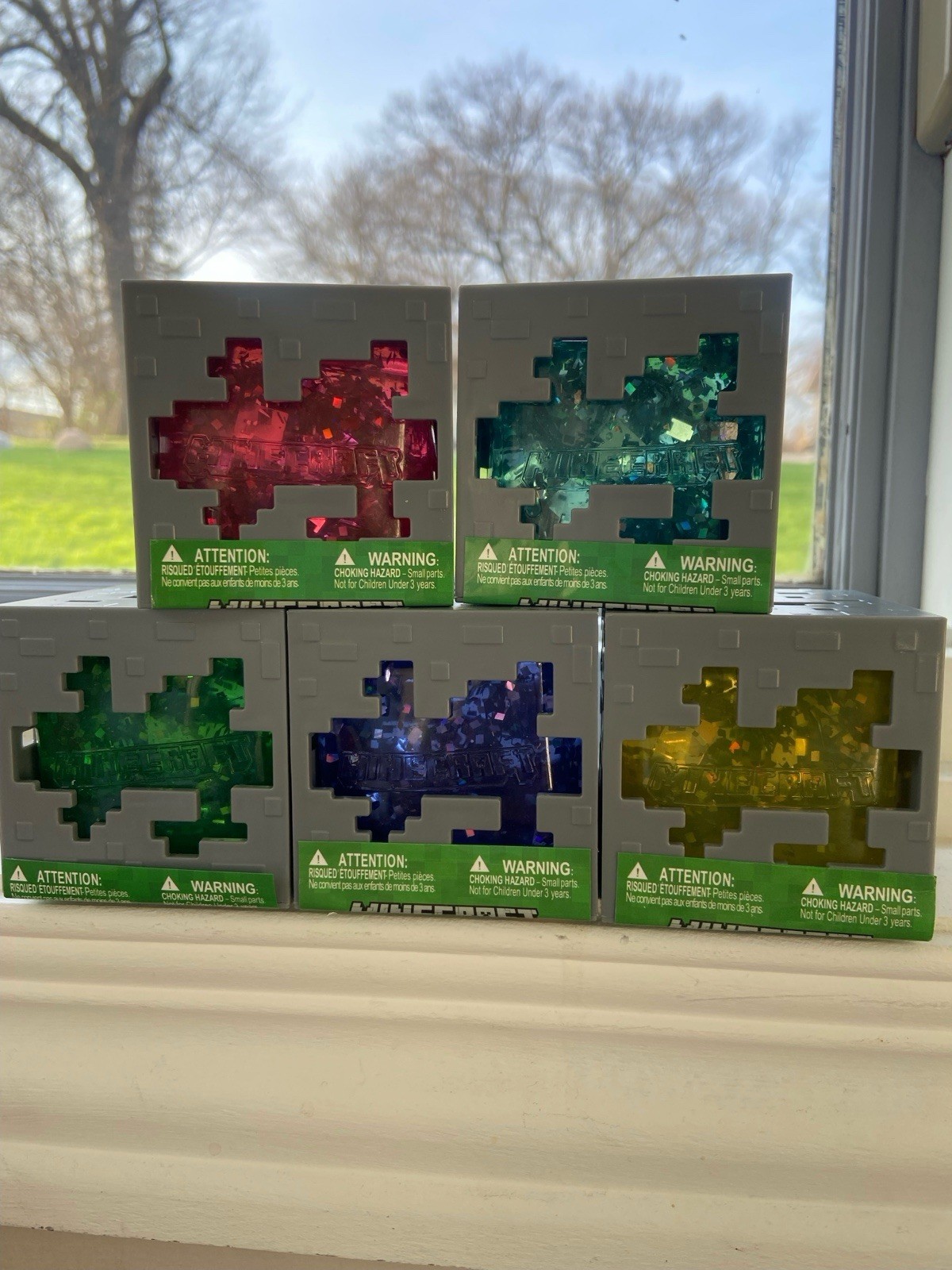 JELLY CUBES by Minecraft New RARE-RED-YELLOW-BLUE-PURPLE-GREEN-NeeDoh Like