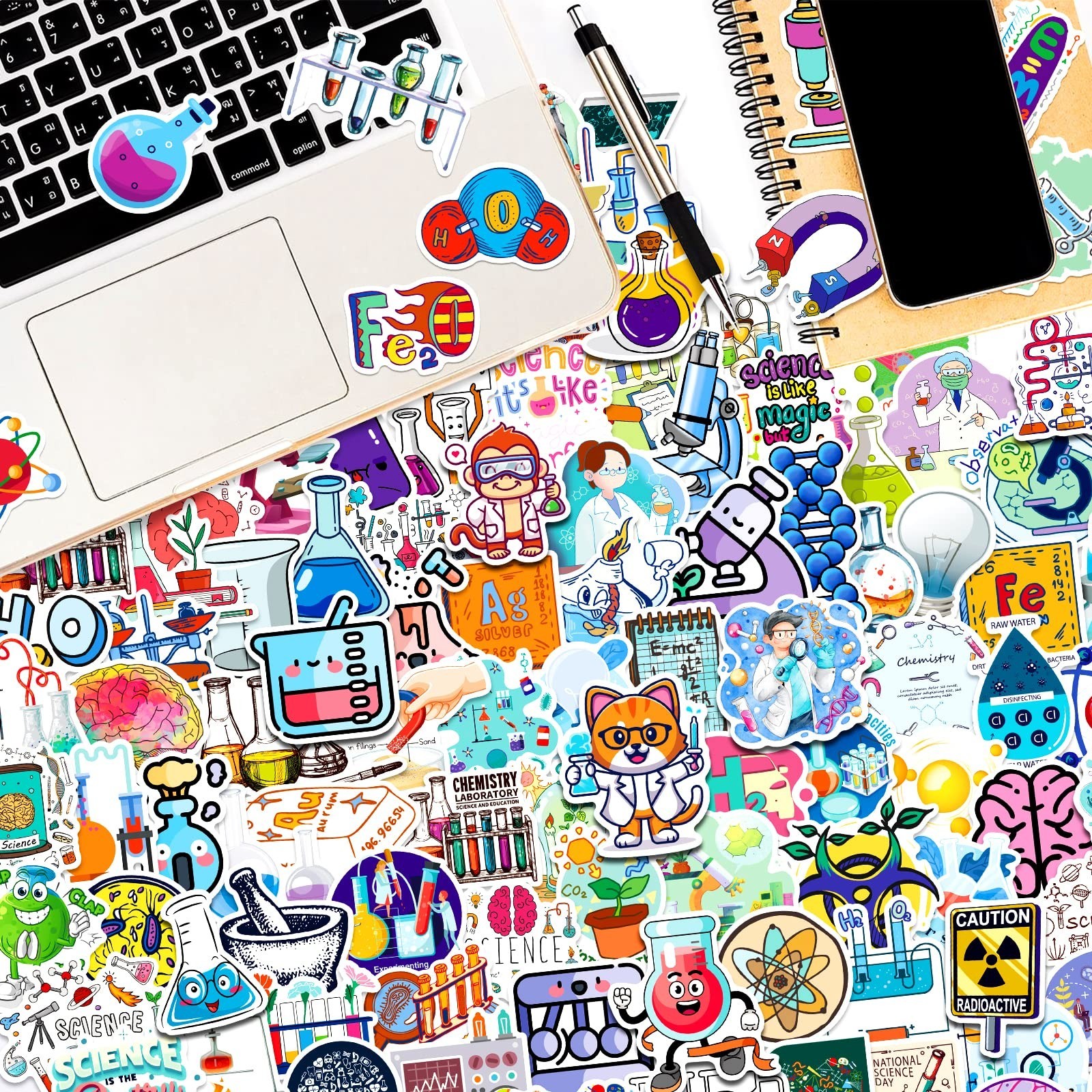 300 PCS Science Stickers, Teacher Stickers for Kids, Physics Math Experiment …