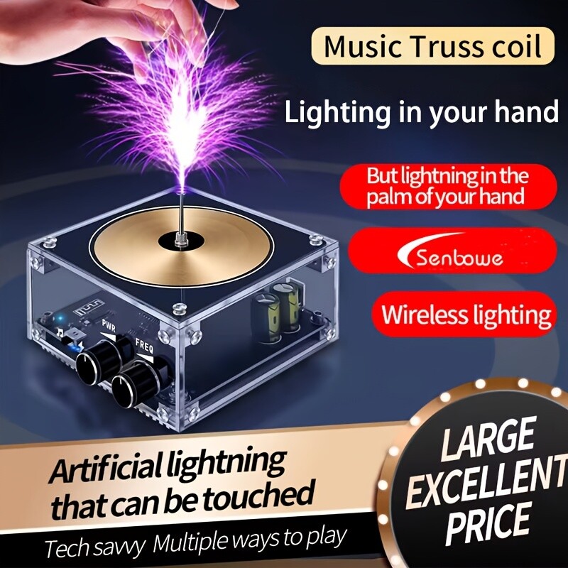 High-Resolution Stereo Tesla Coil Speaker – Lighting Effects