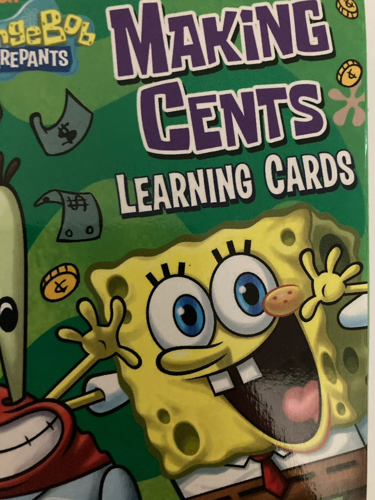 SpongeBob SquarePants – Making Cents 36 Learning Cards – Squidward Patrick
