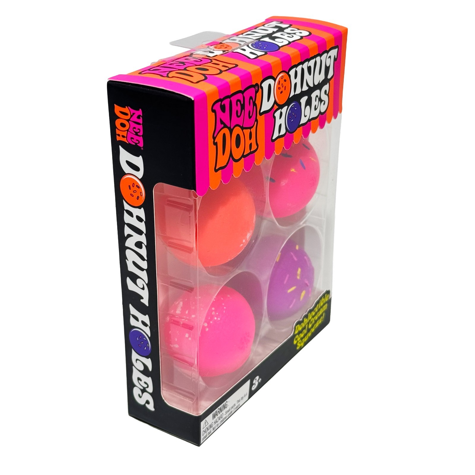 NeeDoh Nee Doh Dohnut Holes 4 Pack Schylling Authentic NEW Sealed Donut