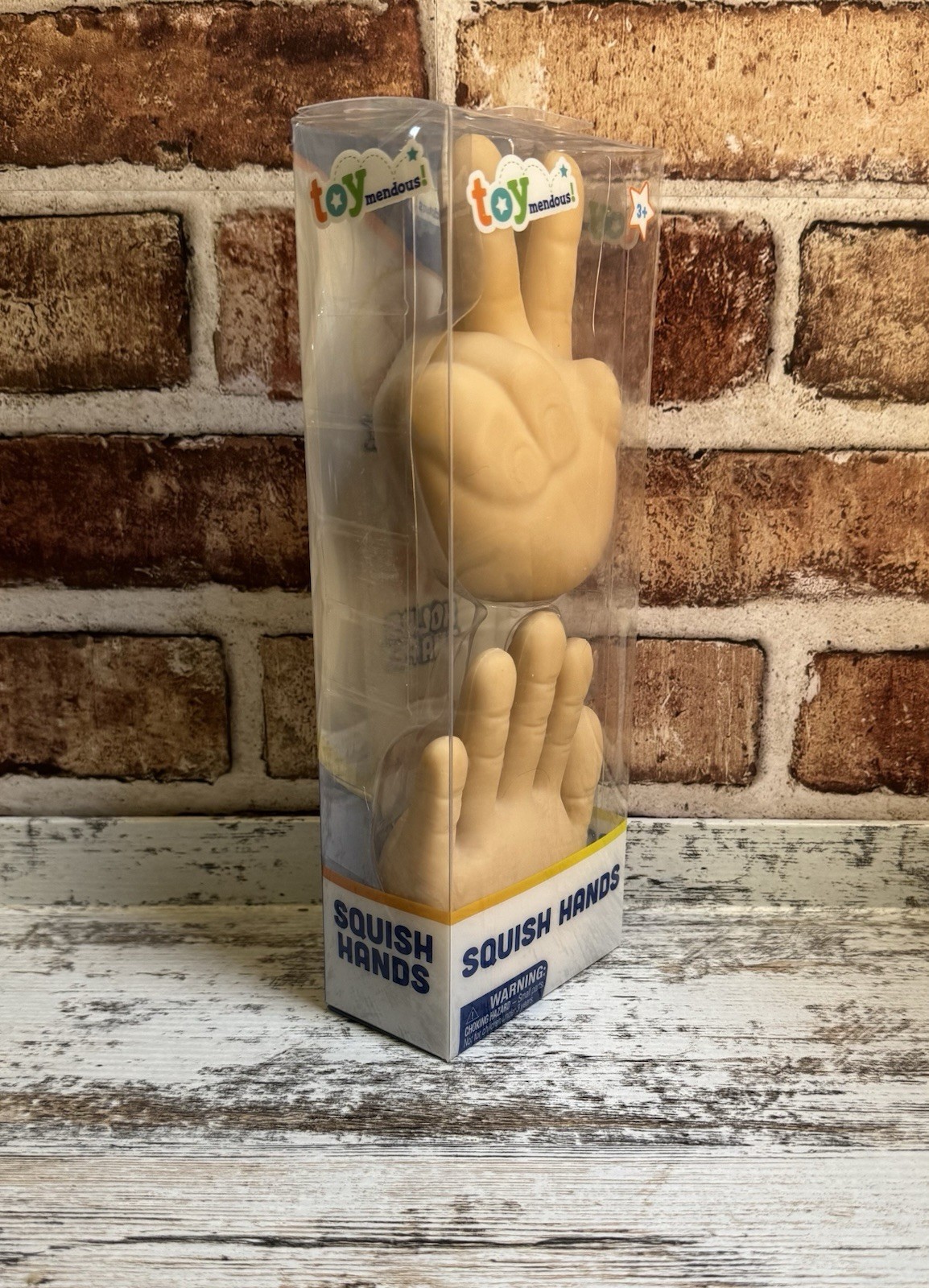 Toymendous Squishy Hands Tactile Squeeze Toy, Holds Shape Stretch, NIB Fun Flex