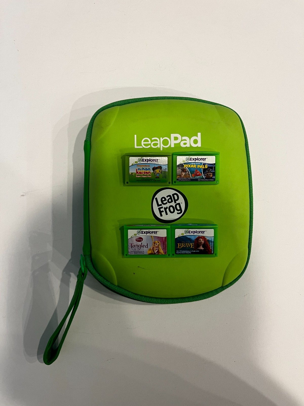 Lot of 4 Leap Frog Leapster Explorer Leap Pad Learning Game Cartridges + Case