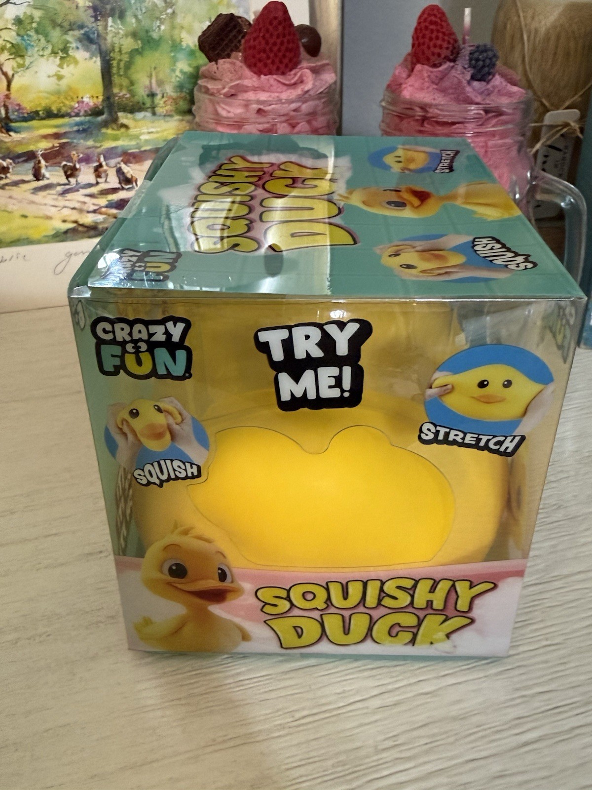 Jumbo Squishy Squeezy Duck Rare Viral TikTok Sold Out RMS Crazy Fun NEW Rare