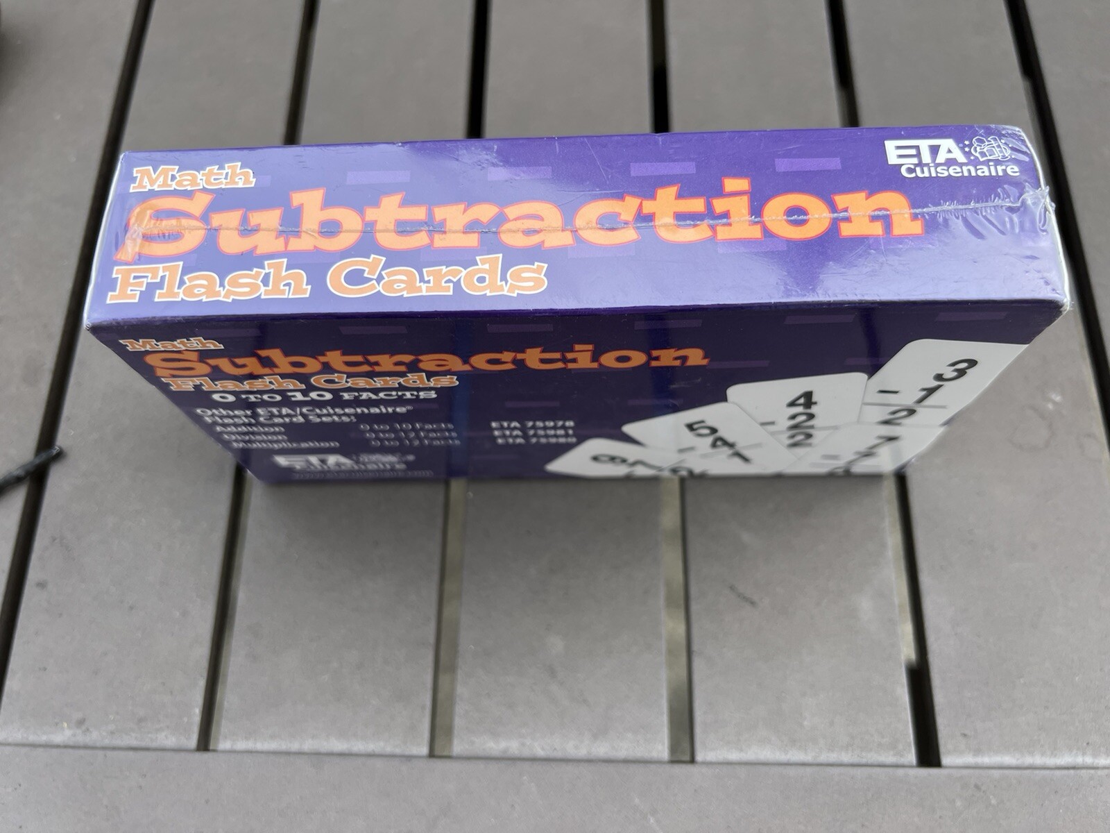 ETA Cuisenaire Math Subtraction Flash Cards NEW