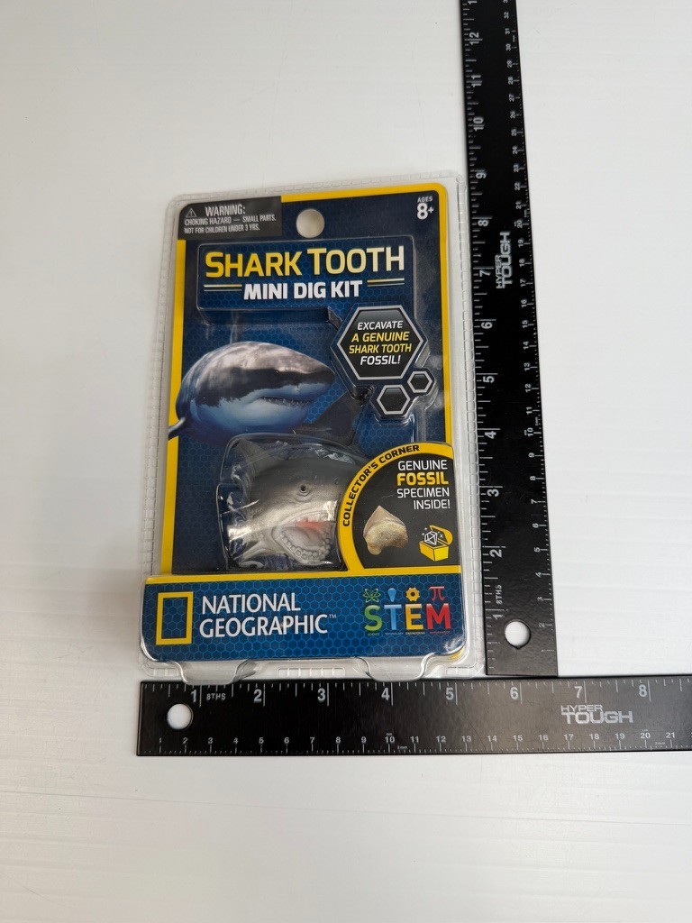 Shark Tooth Mini Dig Kit National Geographic Fossil Party Learn Stem Collect Ni
