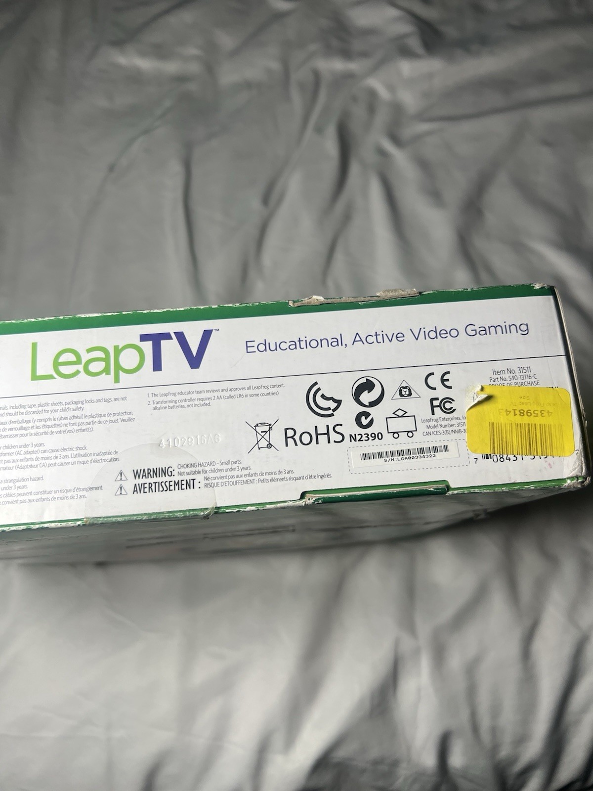 Leap Frog LeapTV Educational Active Video Gaming System NEW
