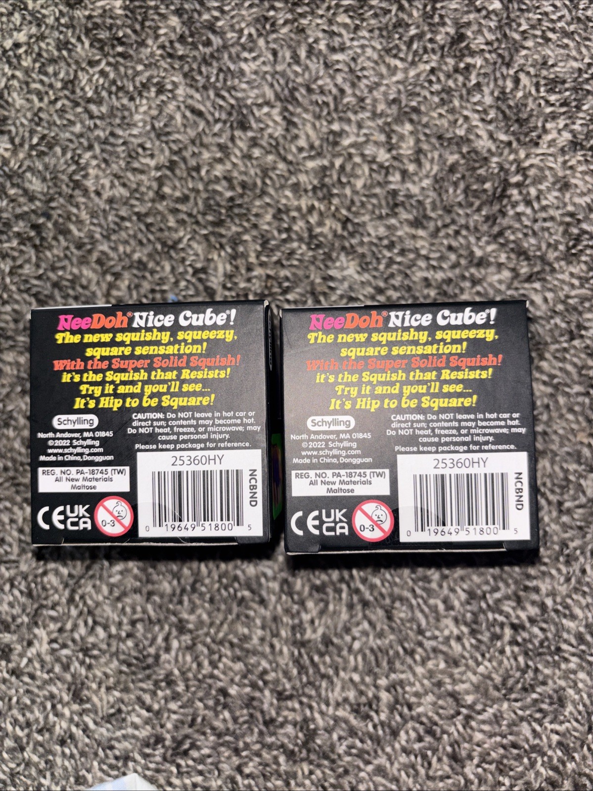NeeDoh Nice Cube 2 PACK BUNDLE