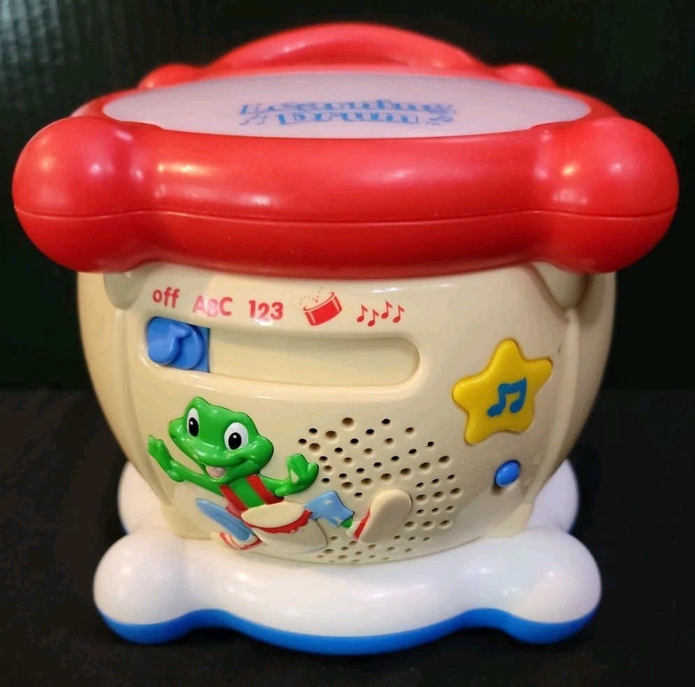 Leapfrog Learning Drum Educational Musical Lights Sounds ABC 123 Vintage 2001