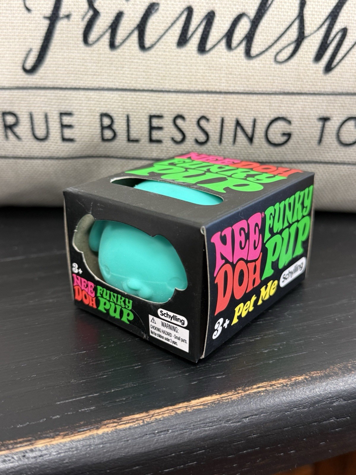 NIB Sealed Needoh Funky Pup Teal – Squishy Stress Relief Toy Schylling