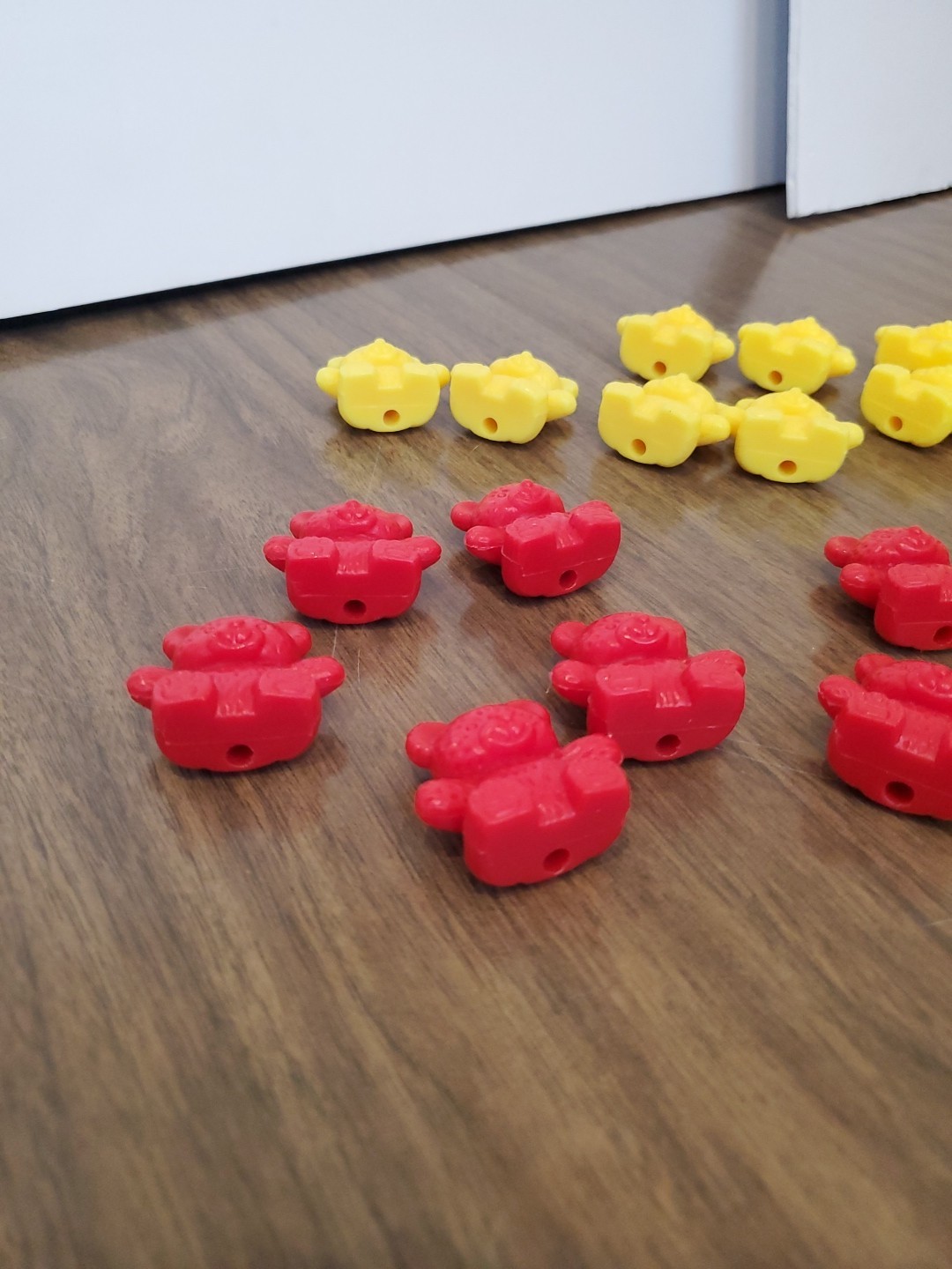 42 Piece Counting Bear Set, 4 Colors-Red, yellow, Blue And Green, One Size
