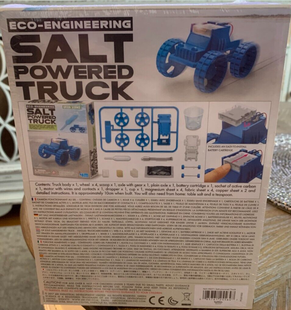 4M Green Science Eco-Engineering Salt Powered Truck Brand New Factory Sealed Box