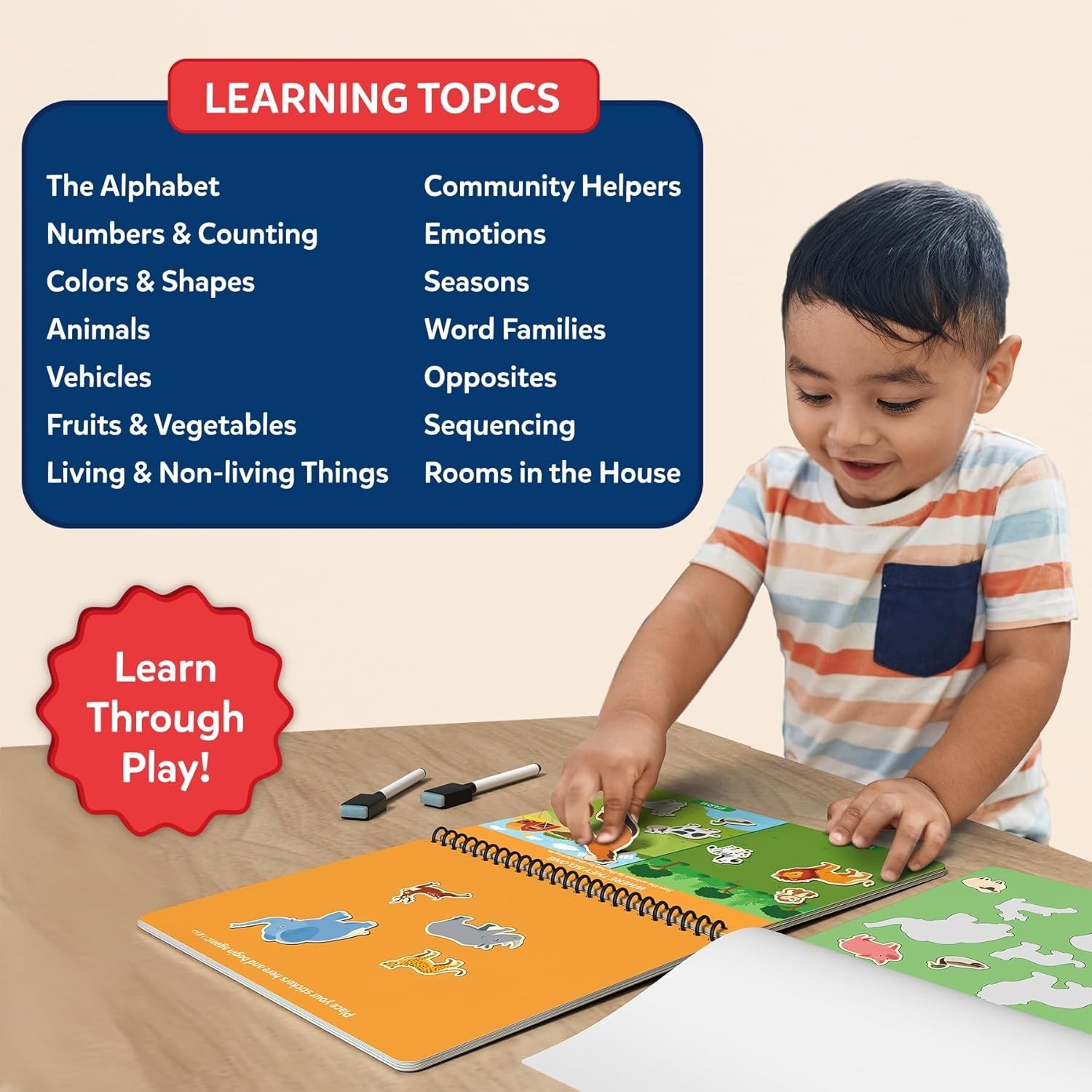 Skillmatics Montessori Busy Book for Toddlers – Preschool Learning Activities