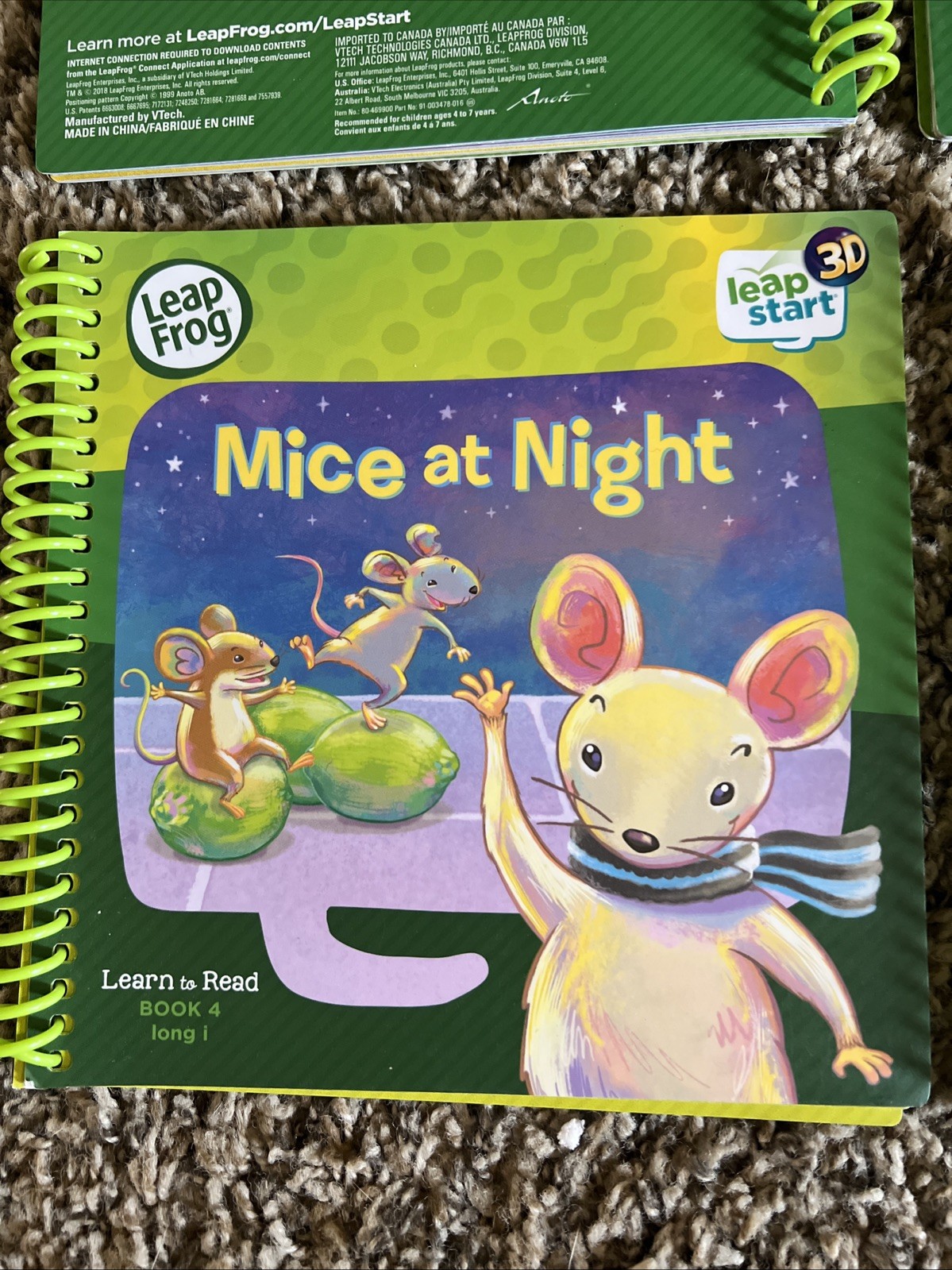 LeapFrog Leap Start Learn to Read Books 1 2 4 5 6 Long Short Vowels Sam Ted