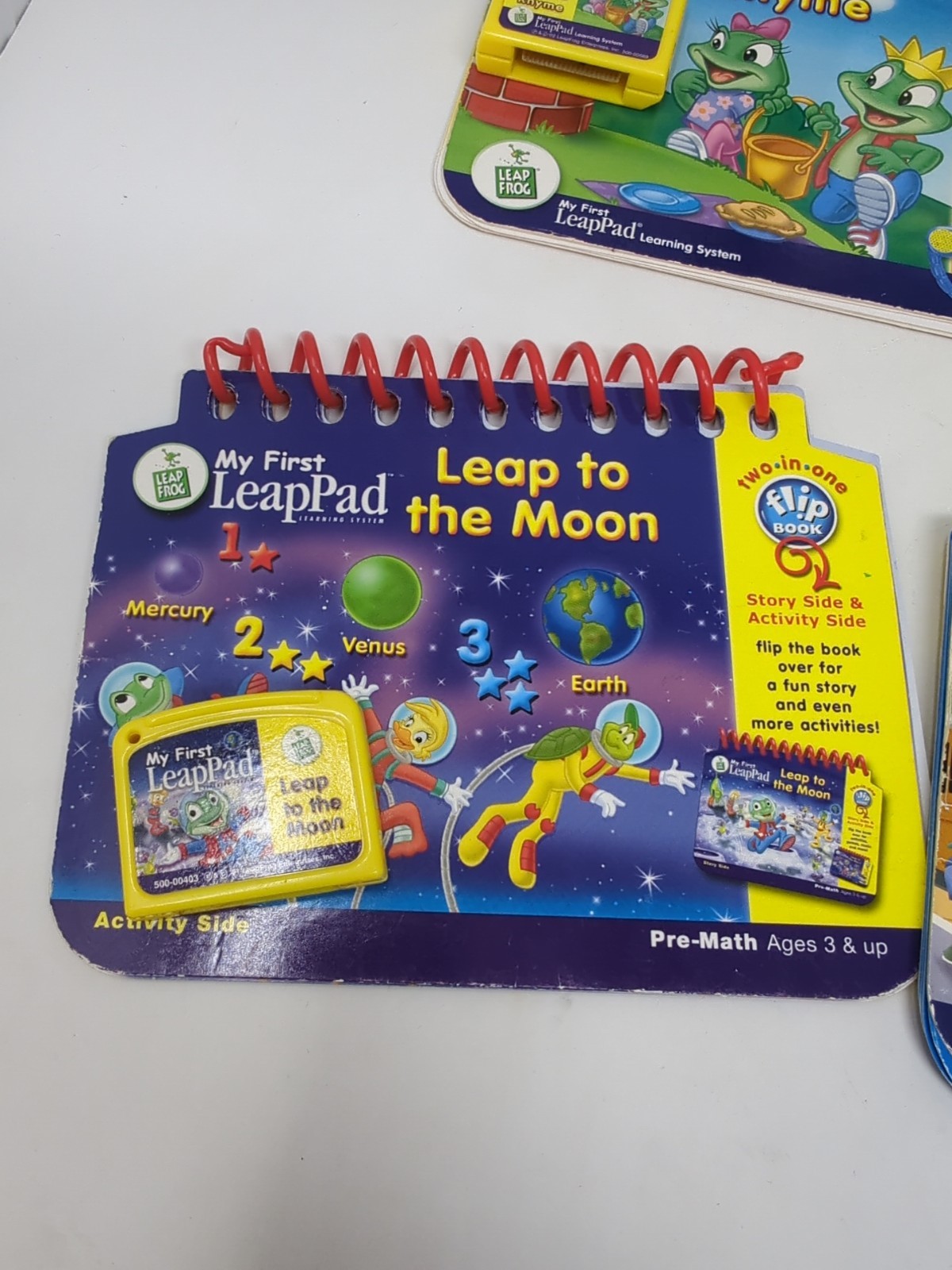 Leapfrog My First Leappad School Bus Learning System W/ 8 Books + 7 Cartridges
