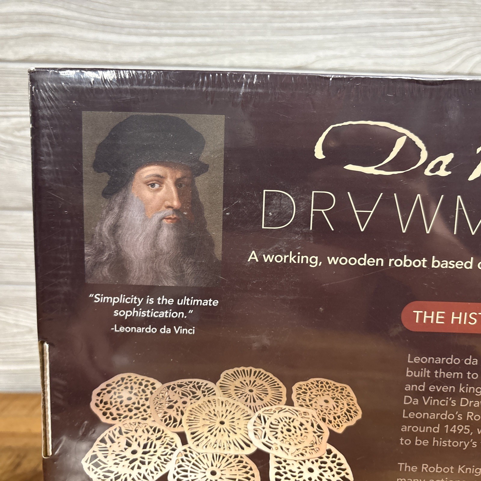 ROKR Da Vinci’s Drawmaton (The Gambler) Wooden Drawing Robot Automaton NEW