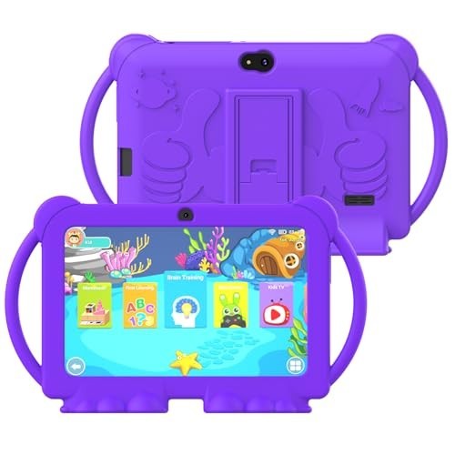 7″ Kids Tablet, 4GB+32GB, Expandable 1TB, Android, Parental Control, Dual Camera