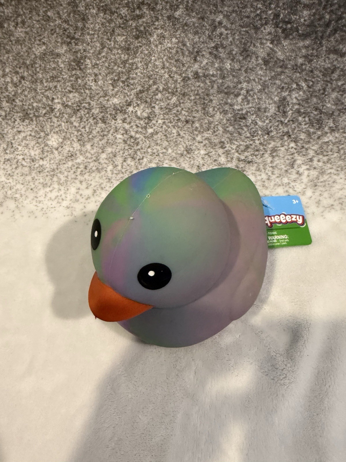 NEW Toymendous Squeeezy VIRAL Rainbow Jumbo Squeeezy Tye Dye Duck Squish Toy