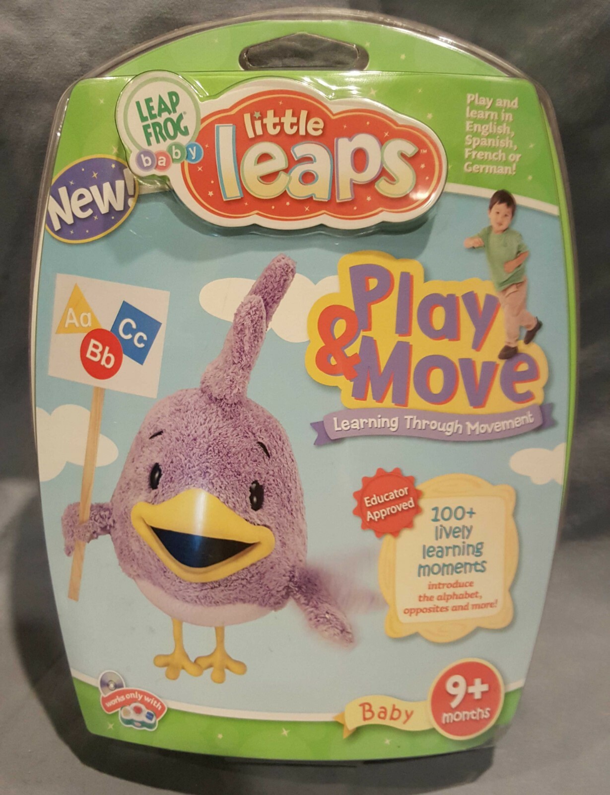 Leap Frog Little Leaps Play & Move Baby 9+ Months Interactive Learning Disc NEW