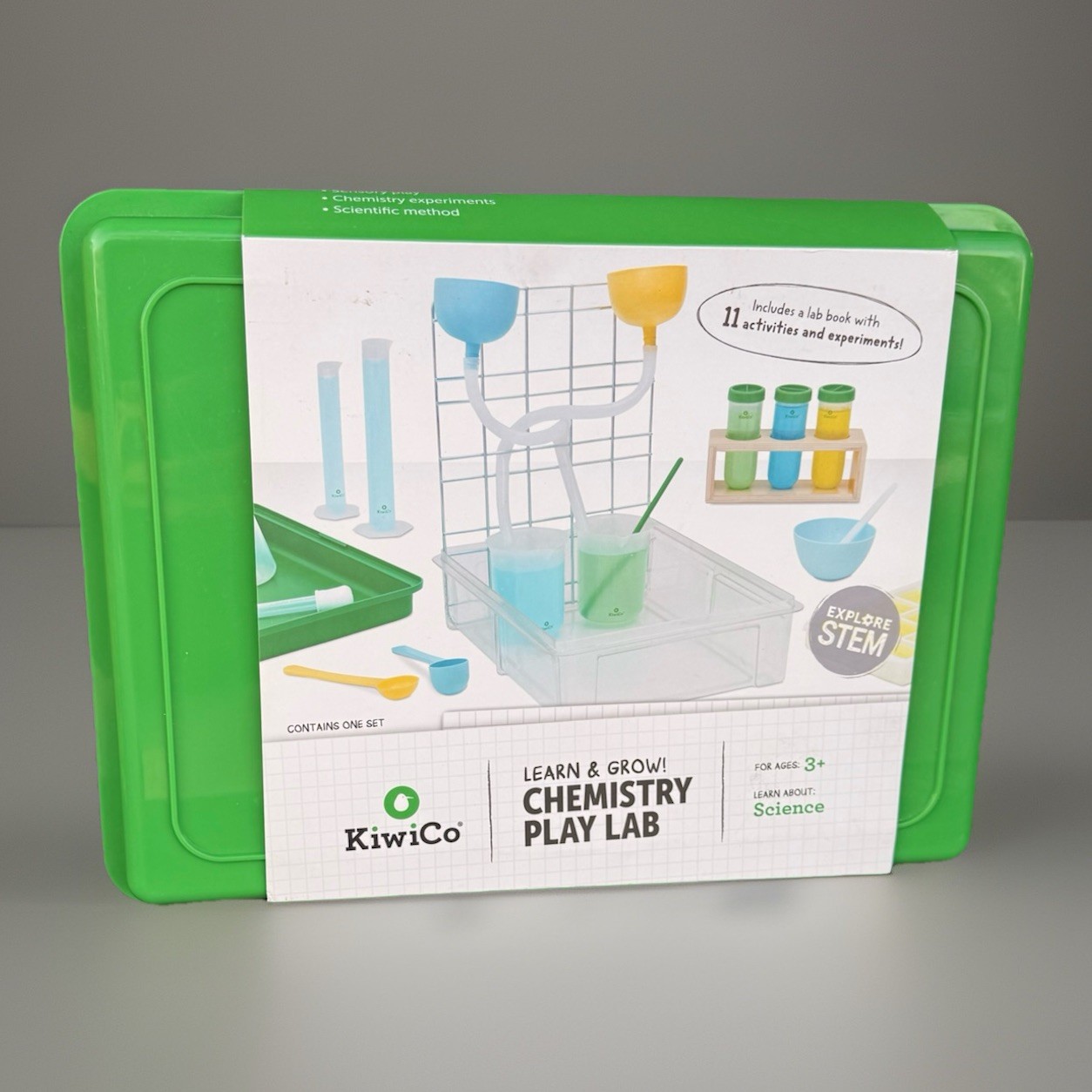 KiwiCo Learn & Grow! Chemistry Play Lab Sensory Play Educational Science Kit New