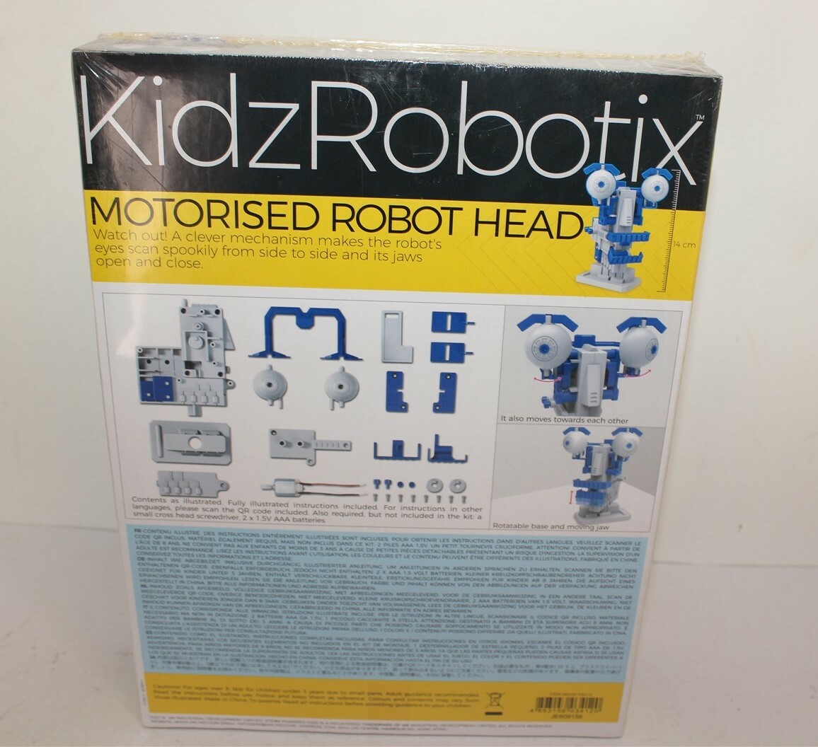 KidzRobotix Motorises Robot Head Brand New 4M Model Kit Steam Powered Kids 2018