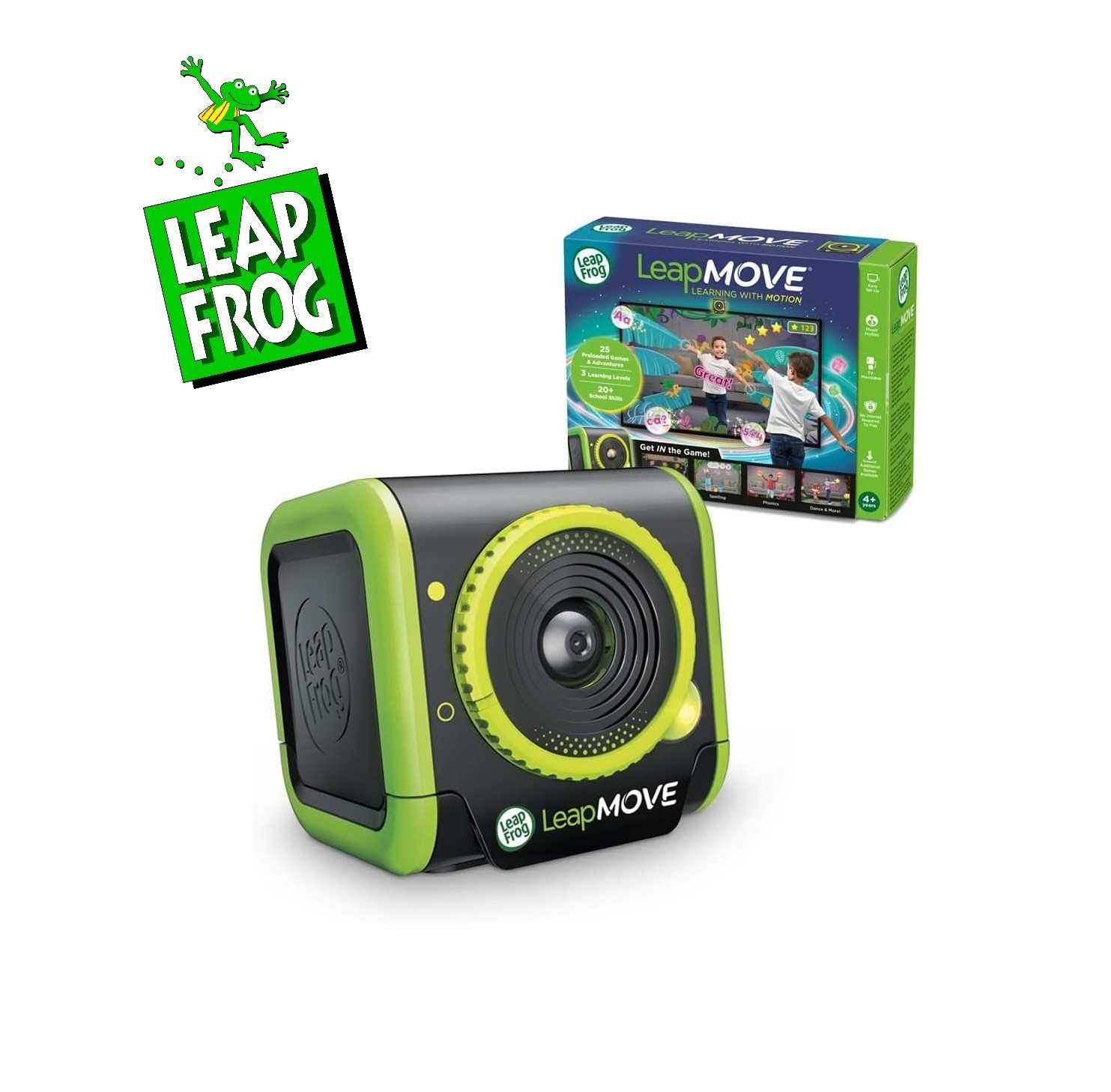 NEW LeapFrog LeapMove Gaming Console Motion-Based Learning 25 Preload Games