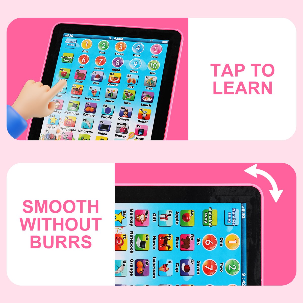 Educational Learning Tablet Toy Cell Phone for Kids Age 2 3 4 5 6 7 8 Years Old
