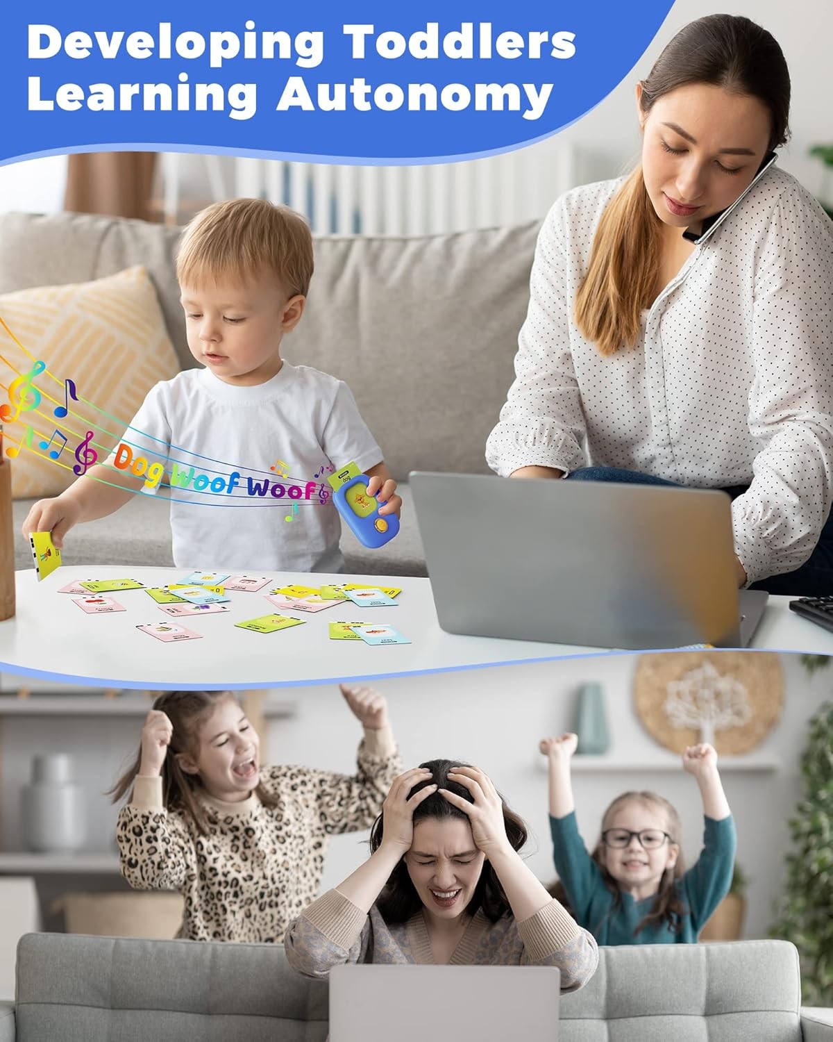 224 Words Talking Flash Cards Educational Learning Toy Toddlers 1-5 Years Old