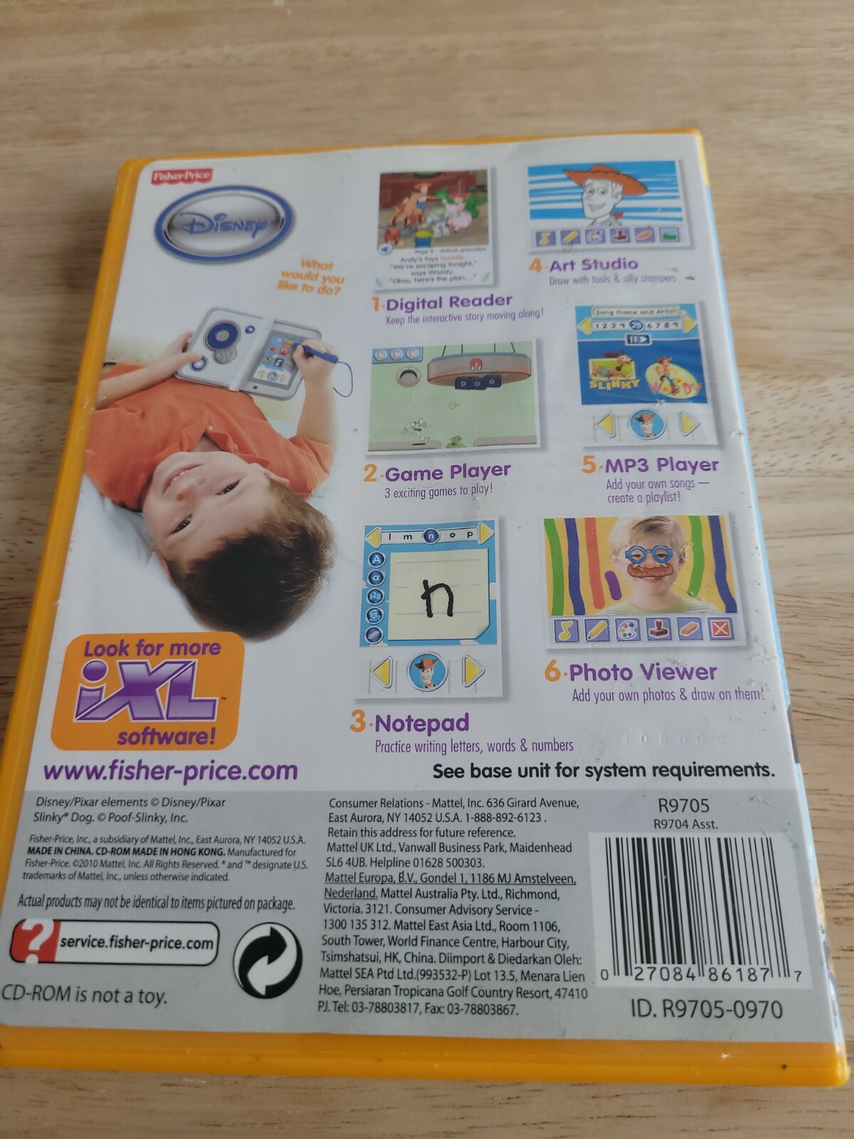 Fisher Price iXL Learning System Toy Story 3 Video Game 3-7 yrs
