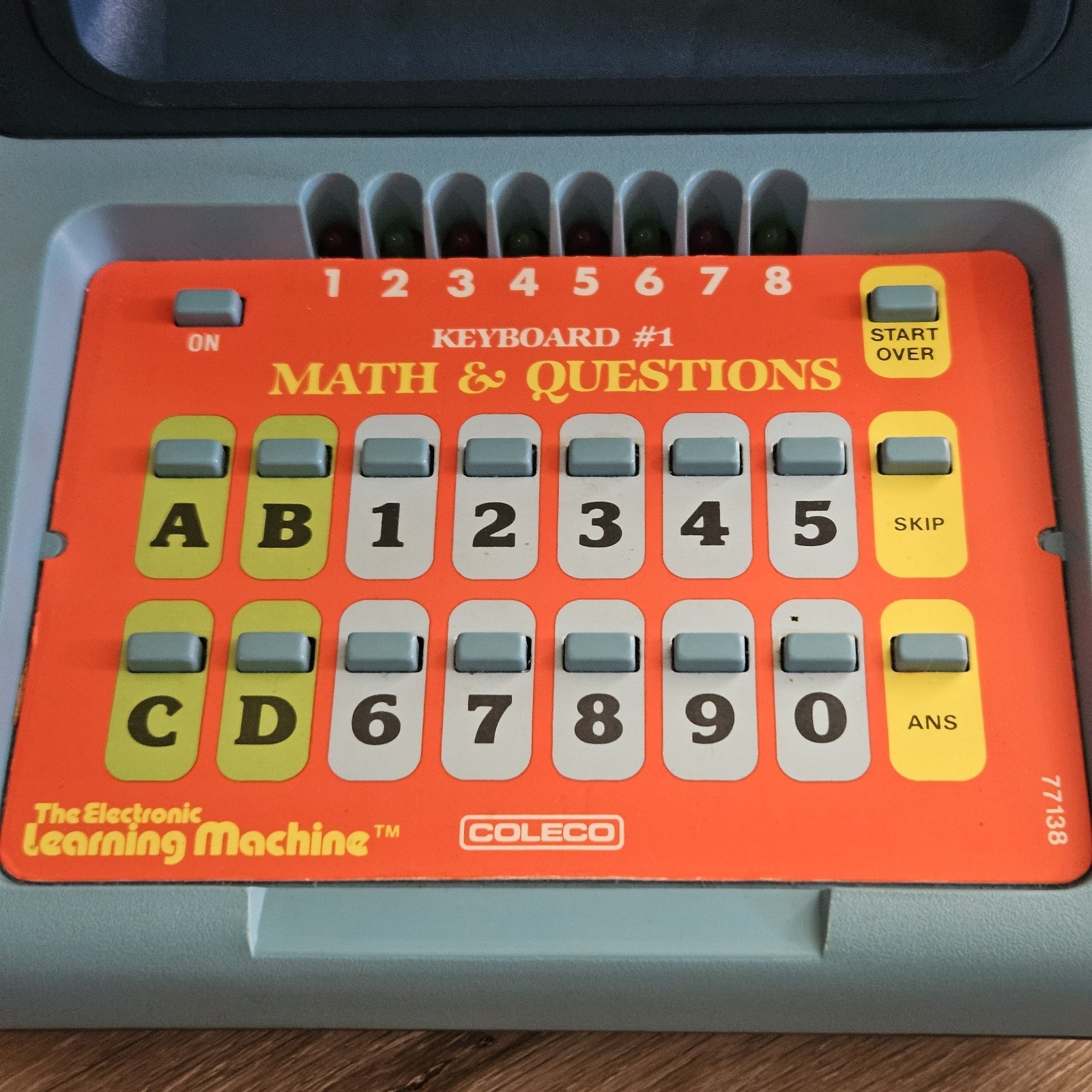 Vintage 1980 Coleco Electronic Learning Machine 2210 TESTED & WORKS