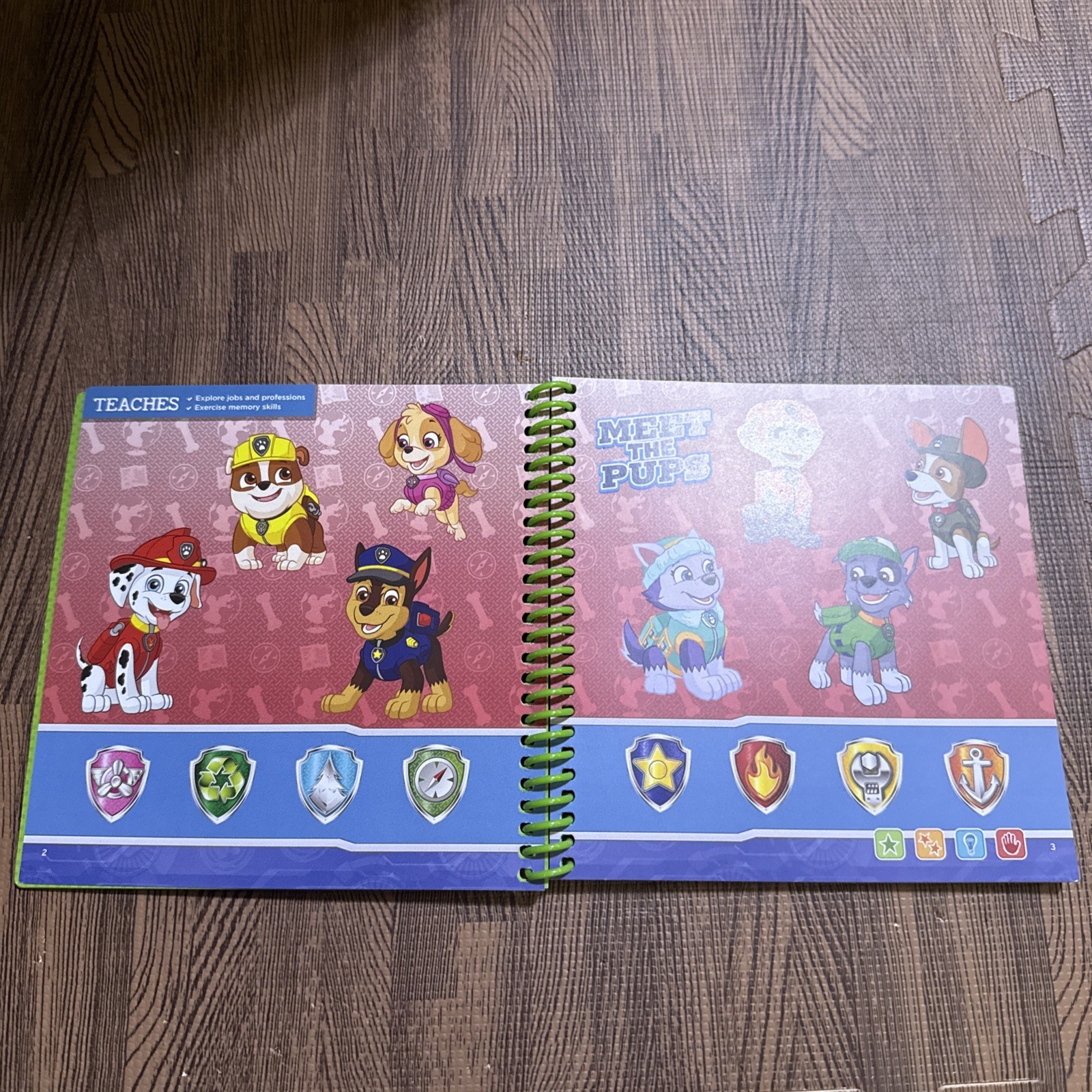 NEW LeapFrog Leap Start Pre-Kindergarten Book — AROUND THE TOWN WITH PAW PATROL