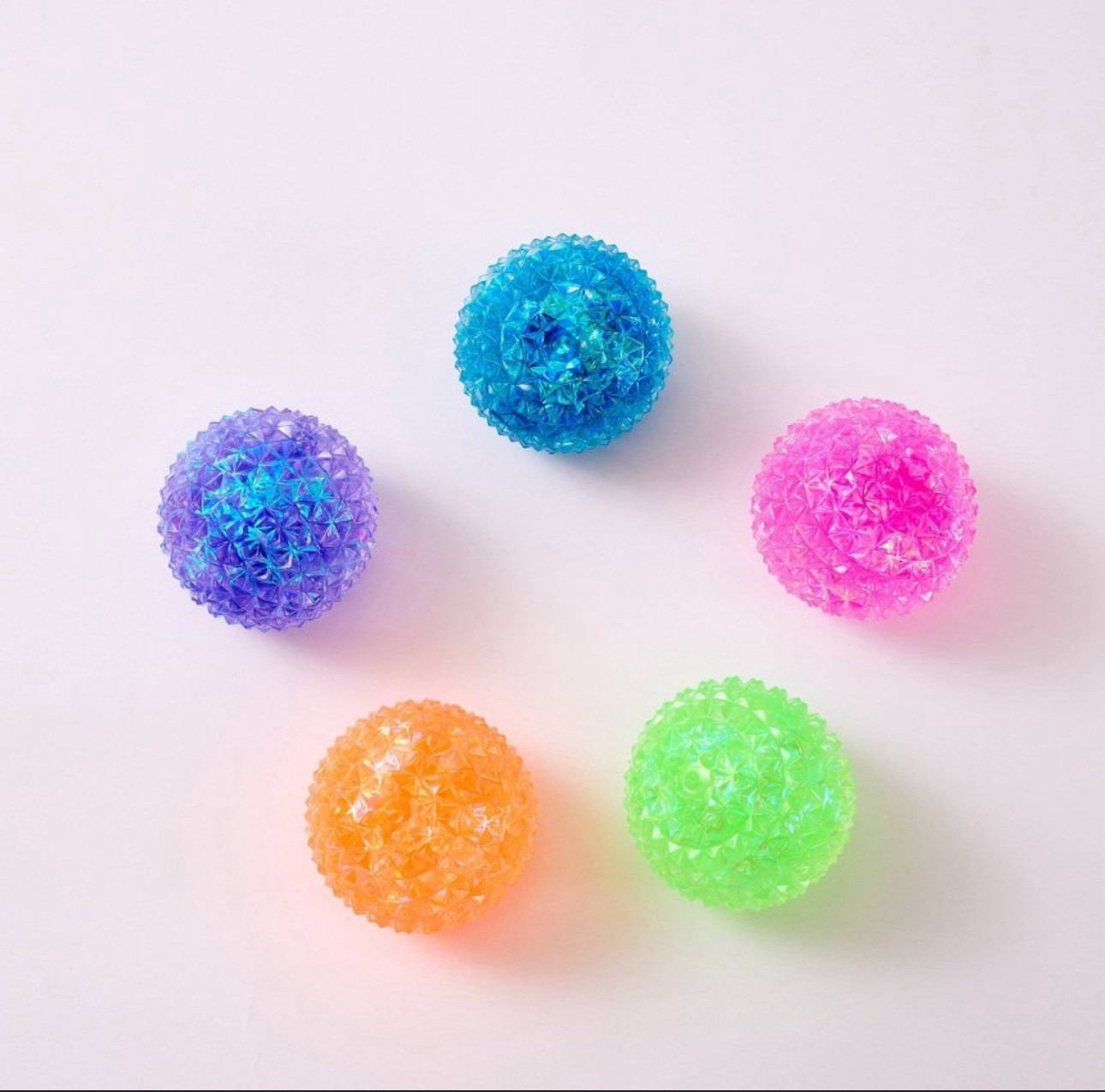 J’adore Spiky Orb Squishy Diamond Squeeze Ball, RANDOM COLOR. * 1PC
