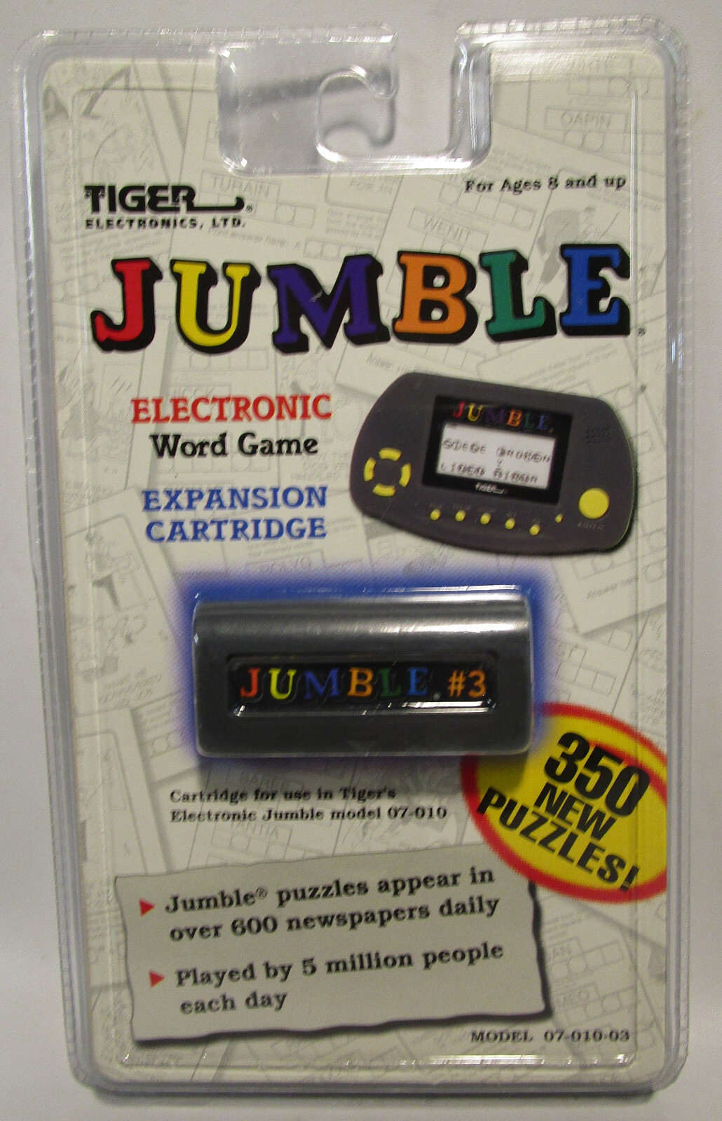 1998 Tiger Electronics Jumble Electronic Word Game Cartridge #3 NIP