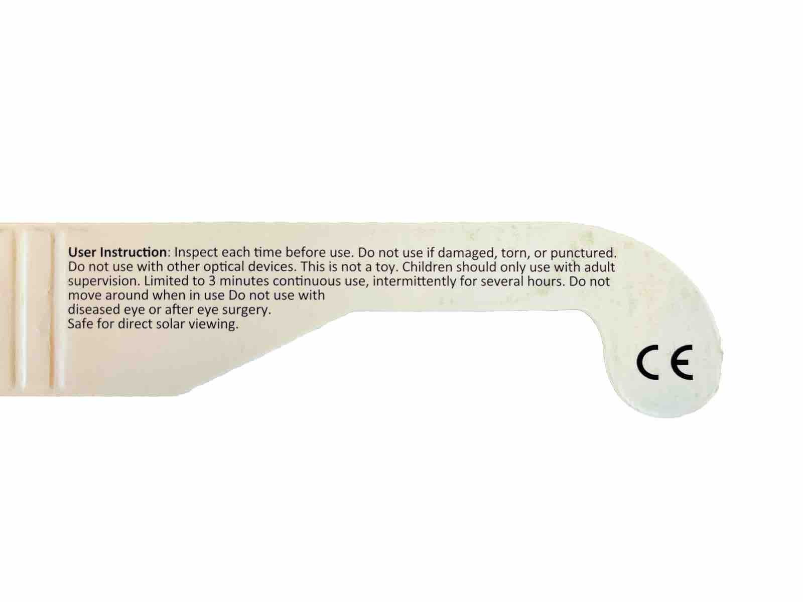 **FedEx 2 DayDelivery** (QTY 4) Solar Eclipse Glasses ISO & CE Certified Safe