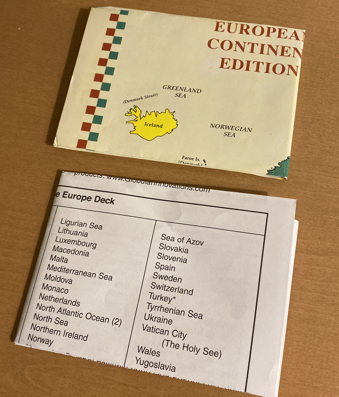 World Wise European Edition Geography Card Game