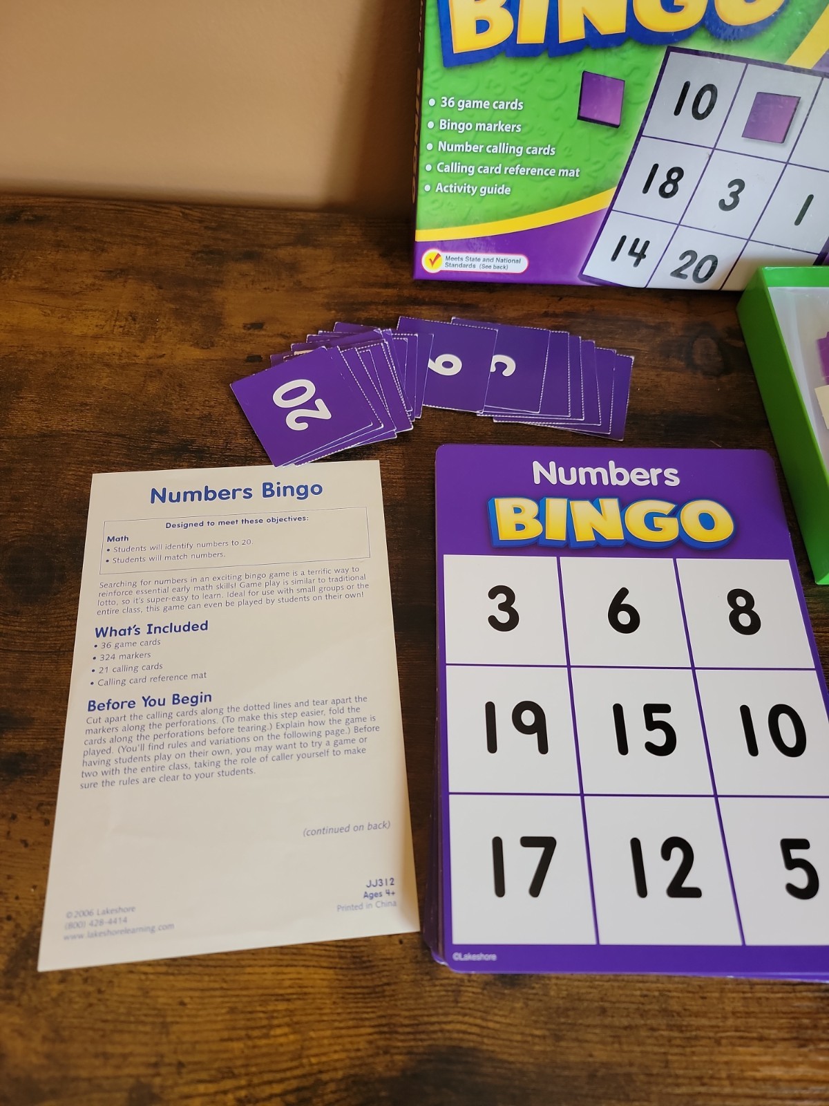 Lakeshore Learning Trend Enterprises Bingo Time Money Numbers Multiplication X4